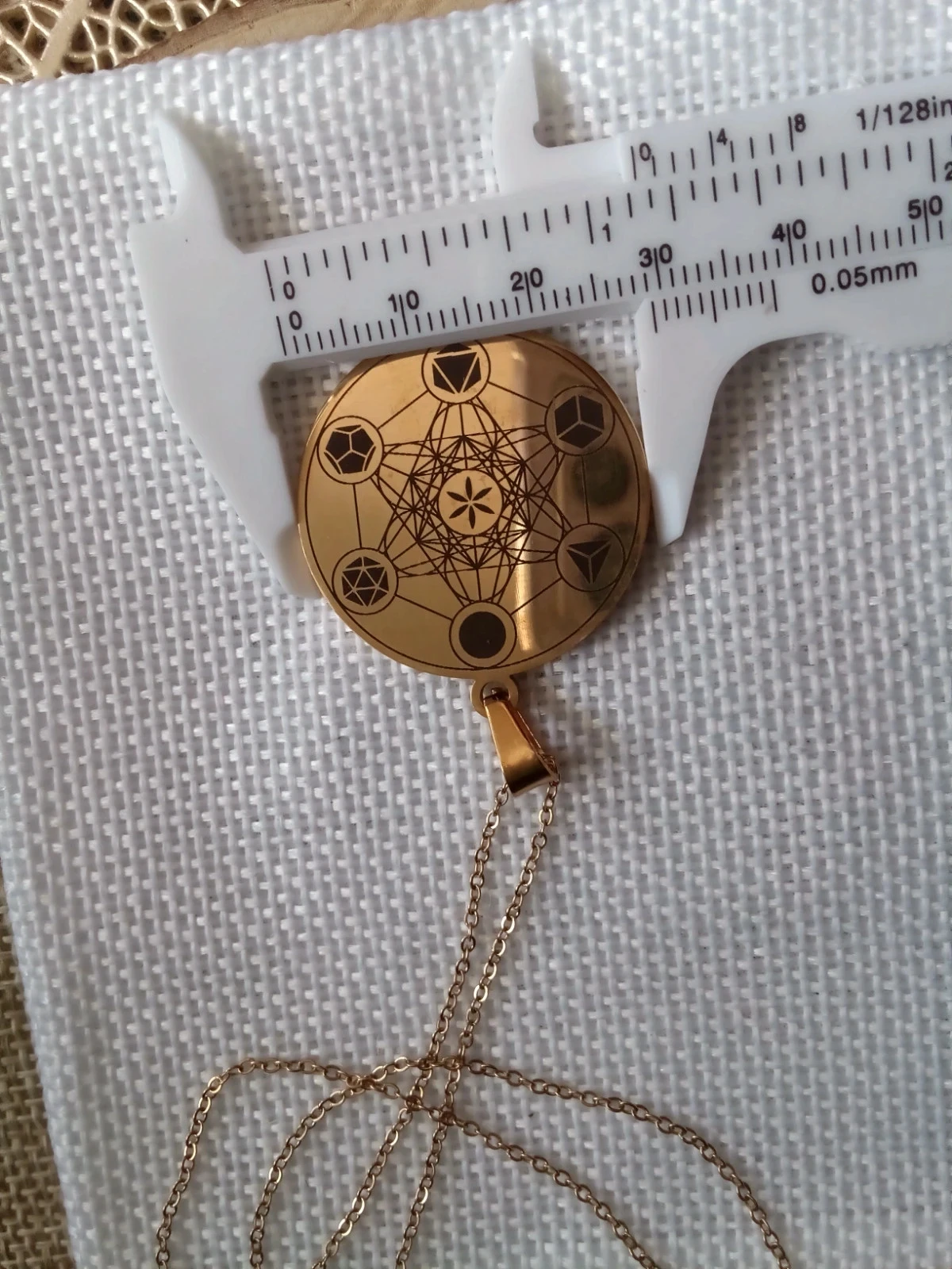 Collier médaillon magie wicca ésotérisme – photo 4